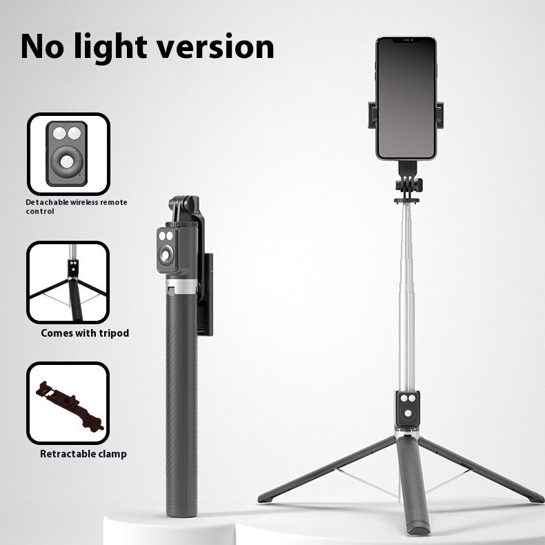 Bluetooth Best-seller On Douyin T12 Selfie Stick Landing 17 M Aviation Aluminum Alloy Rod Live Tripod